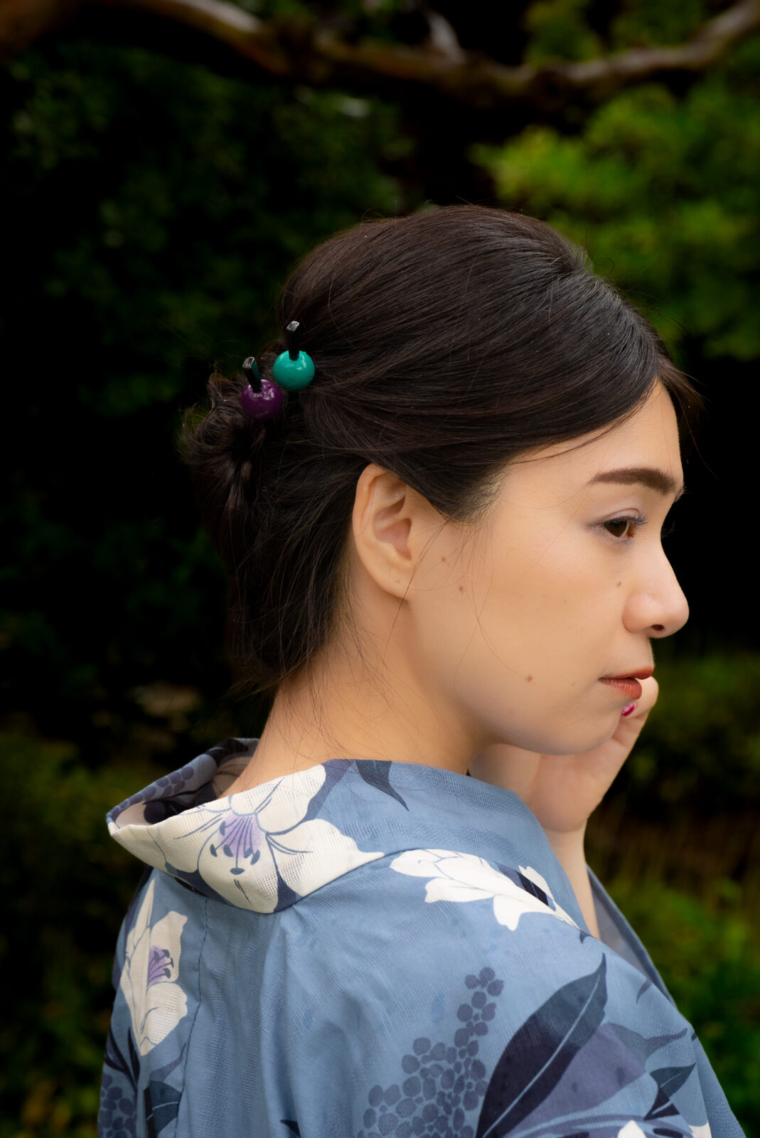 久美子 古民家浴衣