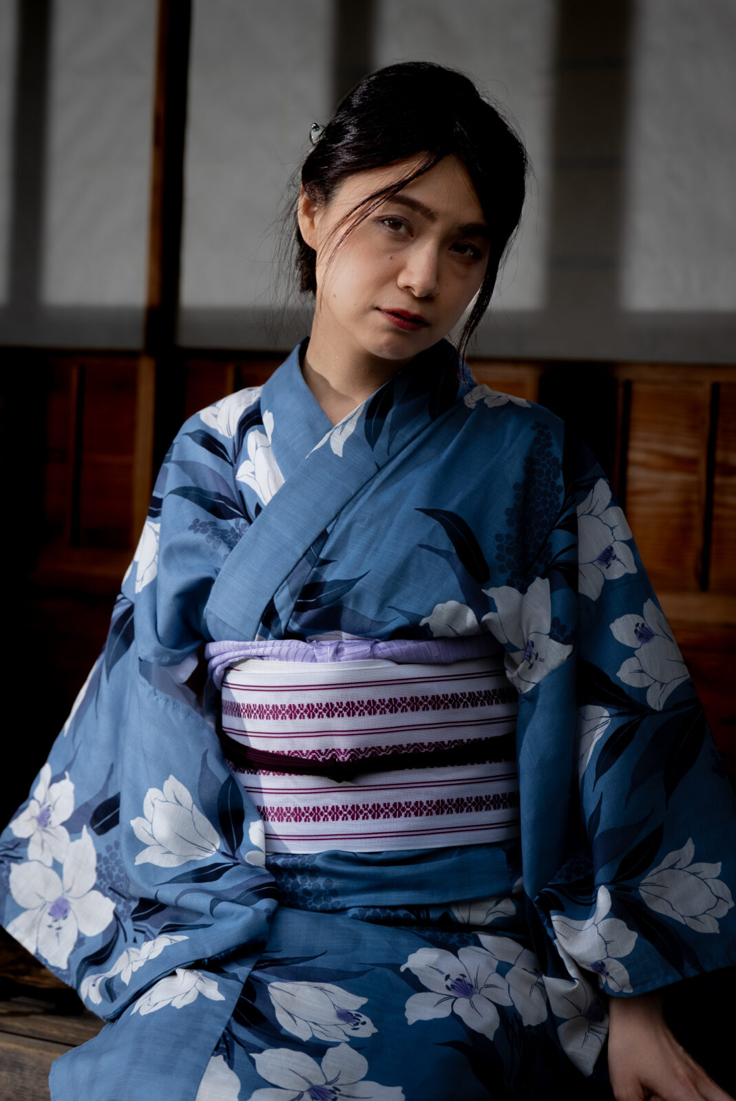 久美子 古民家浴衣