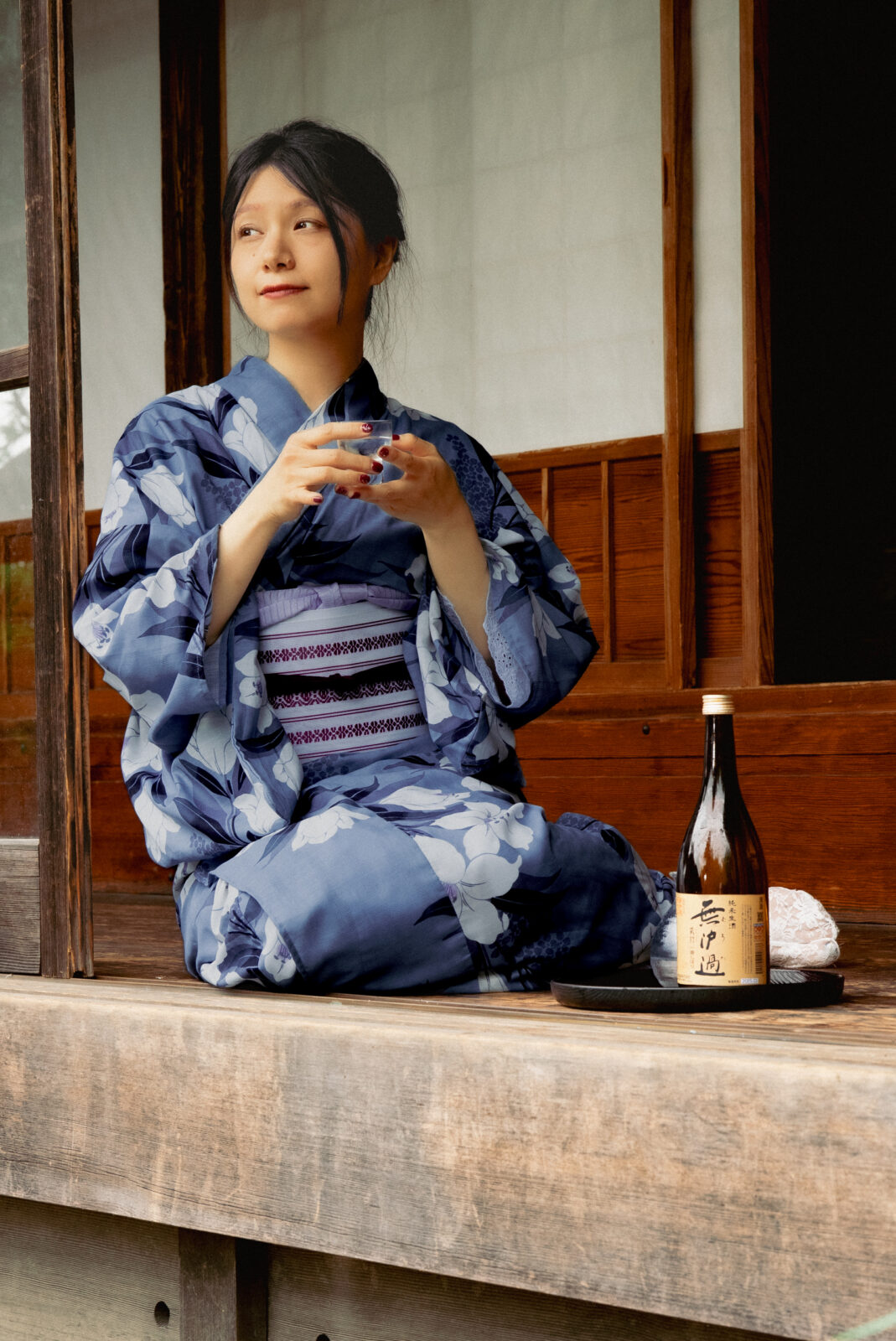 久美子 古民家浴衣